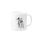 鶴丸男のお店の人を襲う芦毛の怪物くん Mug :right side of the handle