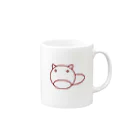 n3のぽんちゃん Mug :right side of the handle