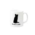 SELECT-1のボーダーコリー Mug :right side of the handle