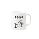 LINE ILLUST.comのGOOD!とPOINT Mug :right side of the handle