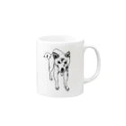 pastelfufuの柴犬『まなざし』 Mug :right side of the handle