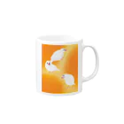 pastelfufuの文鳥『灯』 Mug :right side of the handle