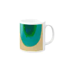 tabunの青の虹 Mug :right side of the handle