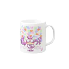 TEKETOショップ そんよんのぎゅう❣️ Mug :right side of the handle