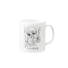 USENの【ちえくら】番組特製イラスト入りマグカップ Mug :right side of the handle