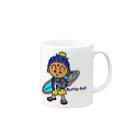 鎌倉のご当地キャラぶったくんのbeach style Butta-kun Mug :right side of the handle