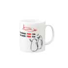 K′z SHOPの飛べないペンギンはただのペンギン Mug :right side of the handle