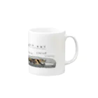 斜め上支店のまっすぐ猫-3.2 Mug :right side of the handle