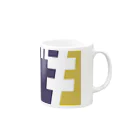 東京Tシャツ　〈名入れ・イニシャルグッズ〉のスズキさん名入れグッズ（カタカナ）難読？ 苗字 Mug :right side of the handle