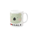 イラストレーター yasijunのＩはーとＫＯＡＬＡ マグカップの取っ手の右面