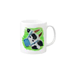 【全盲の絵描き】オバケのタムタムの【全盲の画家】マスクのうしくん2021 Mug :right side of the handle