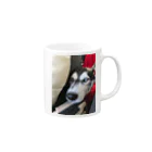 Husky'S Herb Gardenの見つめる先には… その2 Mug :right side of the handle