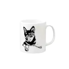 柴犬むさしの黒柴MUSASHI Mug :right side of the handle