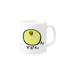 ちゅき亭。のでぷんひよこ(でぷぴよ) Mug :right side of the handle