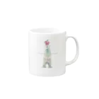 minchのしろくまりんご Mug :right side of the handle