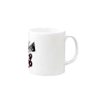 ‘のモノクロ世界 Mug :right side of the handle