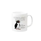 空とぶペンギン舎のフィヨルドランドペンギンマグ Mug :right side of the handle