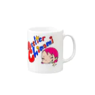 アトリエChinamiグッツショップのPOPカラーChinami Mug :right side of the handle