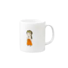 aroundcolorの巫女さん Mug :right side of the handle