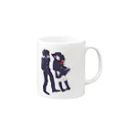 ビスケの黒猫双子 Mug :right side of the handle