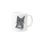 CUROGNACの100nyans096.blackcat Mug :right side of the handle