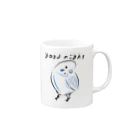 海のサワガニのシンプルセキセイインコ Mug :right side of the handle