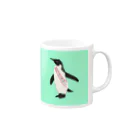 モユズの目立ちたいペンギン Mug :right side of the handle