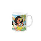 FOXY COLORSのHULA BABY Mug :right side of the handle