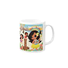 FOXY COLORSのHULA BABY Mug :right side of the handle