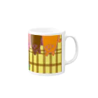 ティシュー山田のあきっぽいネコ Mug :right side of the handle