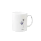 歩く風景の花に集まる生き物たち。 Mug :right side of the handle