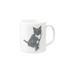 CUROGNACの100nyans097.tuxedcat Mug :right side of the handle