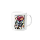 cartoonpunxのGo Saty. Mug :right side of the handle