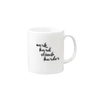 Bouldering Bros Tokyoのwork hard climb harder Mug :right side of the handle