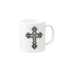 Fickleのシルバークロス／Pray for the World Mug :right side of the handle