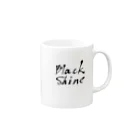 田村ののブラックシャイン Mug :right side of the handle