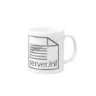 server.infのserver.inf Mug :right side of the handle