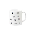 yamahanのハッピーねこちゃん Mug :right side of the handle