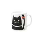 lottyのどこへでもいくファニーキャット Mug :right side of the handle