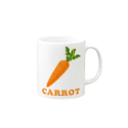 DRIPPEDのCARROT-ニンジン- Mug :right side of the handle