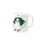 Art store 'Peace' | ぴぃす堂のアマビエ文鳥（？） Mug :right side of the handle