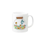 2Dうさぎの2Dうさぎ 金平糖 Mug :right side of the handle