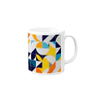 𝙈𝙊𝙈𝙊'𝙨 𝙎𝙝𝙤𝙥のレトロなタイル 01 Mug :right side of the handle