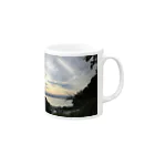 thousand rice fieldの夕焼け Mug :right side of the handle