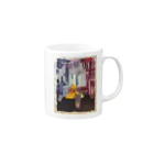 もなかの雑貨店の旅人とねこ Mug :right side of the handle