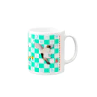 𝙈𝙊𝙈𝙊'𝙨 𝙎𝙝𝙤𝙥のCleanliness first-04　ロゴ付き Mug :right side of the handle