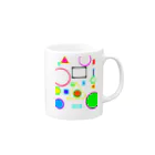 あっかのカラフルフル Mug :right side of the handle