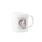 Ichieのrain girl Mug :right side of the handle