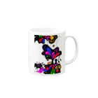 d1211の琉球モダンアート Mug :right side of the handle