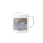 tomarionmamaの太陽と虹 Mug :right side of the handle